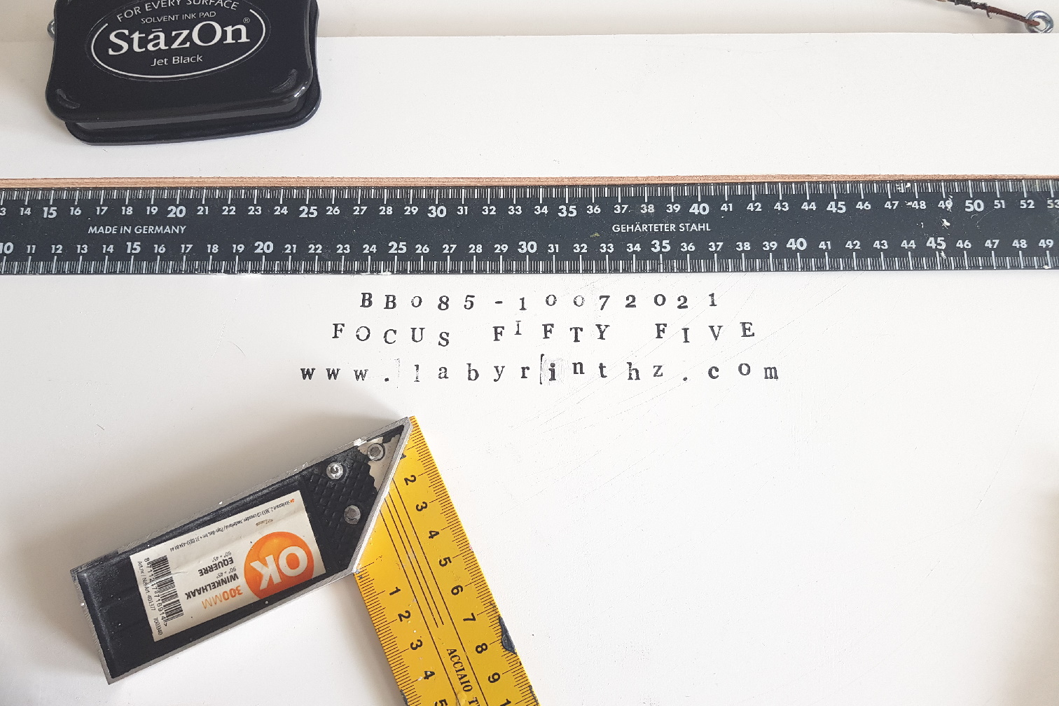 Focus Fifty Five - signing on the back